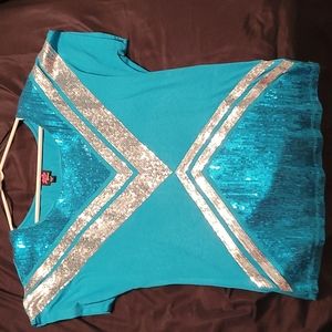 2B bebe Blouse, Size M, Teal